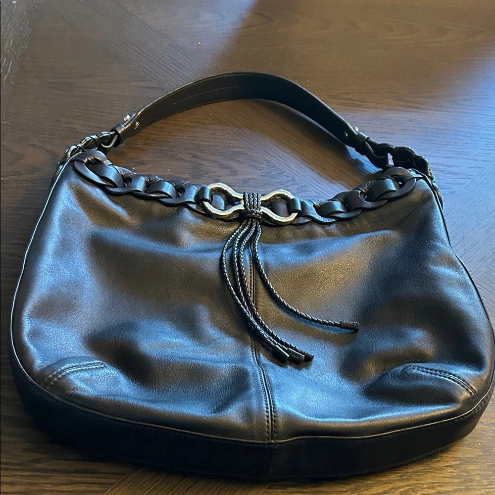 Cole Hann Black Leather Shoulder Bag NWOT